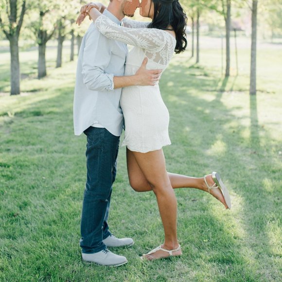 Express | Baroque Lace Dress Ivory Sheer XS - Picture 3 of 6